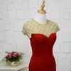Red Slim Minded Mermaid Sweetheart Evening Party Dress TT0190
