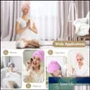 Serviette Serviette Home Textiles Jardin Microfibre Cheveux Serviettes Wrap Pour Femmes Curly Spa Turban Séchage Rapide Bain Bonnet De Douche Tête À Séchage Rapide Dheru