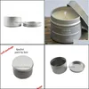 Storage Bottles Jars Storage Bottles Jars Wholesale 6Ps Empty 180G Aluminum Candle Jar Mental Containe For Reuse Diy With Lid1 Dro Dhhy9