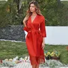 Mulheres sleepwear noiva roupão casamento quimono vestido vestido mulheres cetim robe camisola solta sleepwear nightdress verão loungewear t221006