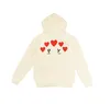 Spela designer mäns hoodies mode hjärtan badge hoodie trend bomull tröjor kvinnors toppar kläder etiketter kompletta nb hcrv