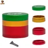 4layers metalllegering Herb Grinder Rök Tillbehör Flat konkava slipmaskiner Tobak Torra örter förångare Dia 56mm Herb Spice Crusher Smoke Accessories