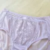 Sous-vêtements grande taille pour femmes Lady Briefs Pink Underpants Lace 5pc par lot acceptent l'ordre de couleur de mélange