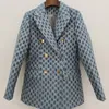 moda damska garnitur projektantki ubrania Blazer Double G Spring New wydane wierzch E981