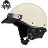 Casques de moto Motocross Chopper pour homme Casque de moto approuvé par le DOT Moto Casque de vélo Scooter rétro