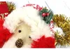 Christmas Decorations 2022 Decoration Santa Claus Wreath Hanging Doors Windows Warm Door Hanger Ornaments Art