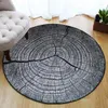Carpets Tree Rings Round Carpet For Living Room 3D Dry Wood Parlor Kids Bedroom Chair Rugs Bathroom Non-slip Mat Alfombra Tapetes