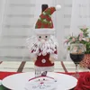 Set di vino di Natale Borse copri bottiglia Decorazione Casa Feste Panno panno di lana Babbo Natale Natale Decorazione Navidad 2323 E3