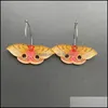 ダングルシャンデリアボヘミアアクリル色の蝶のダングルイヤリング女性ファッションモスヤングガールズジュエリーアクセサリmjfashion dhmcd