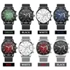 Montres-bracelets hommes montre de luxe loisirs ultra-mince calendrier montres à quartz mode minimaliste en acier inoxydable maille ceinture horloge Relogio