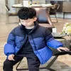 Baby Designer Clothes Coats Children's European And American Style Three-Color Splicing Collared Simple Gradual Change Can Remove Sleeves Winter Thickened Jacket