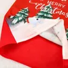 Chair Covers Christmas Dining Santa Snowman Elk Slipcovers Seat Back Cover