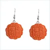 Dangle Chandelier Funny Jewelry Imitation Chinese Mooncake Dangle Earrings Resin Delicious Food Traditional Drop Earring Mjfashion Dhbvm