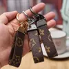 Moda M65221 Dragonne Anahtar Tutucu Tasarımcı Çiçek Tuval Keychain Araba Ana Zinciri Accessoires 9 Renk