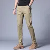 Men's Pants ICPANS Summer Thin Casual Men Pockets with Zipper Black Slim Fit Skinny Mens Trousers Office G220929