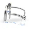 Nxy Chastity Devices Stainless Steel Male Cock Cage Urethral Catheter Penis Lock Ring Sex Toys for Men Belt Shop 220829
