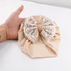 Herbst Prinzessin Baby Mädchen Hut Spitze Bögen Neugeborenen Indische Kappe Beanie Weiche Baumwolle Kleinkind Hut Turban Motorhaube