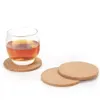 Natuurlijke koffiekopmat Mat rond hout warmtebestendige kurkcoastermat thee drink pad tafeld decor rre14706