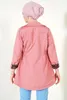 Płaszcze damskie płaszcze różowe kolorowe kobiety Trekoat 5669