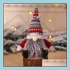 Christmas Decorations Christmas Ornament Knitted Plush Gnome Doll Gift Tree Wall Hanging Pendant Holiday Decorations Drop Delivery 20 Dhopw