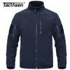 Mens jaquetas Tacvasen Full Zip Up Exército Tático Militar Térmico Trabalho Quente Coats Safari Outwear Windbreaker 220930