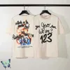 Herr t-shirts överdimensionerade RRR123 Rainbow T Shirt Snake Print Retro Drop Shoule Casual High Street T-shirt T221006
