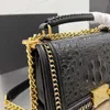 Clássica Serpentina Couro de Bezerro Bolsas com Aba Couro Genuíno Verde Preto Branco Mola Alça Superior Alça Corrente Bolsa de Ombro Tiracolo D 2022