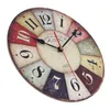 Relógios de parede 2022 mdf relógio de madeira moderno design grande nórdico nórdico vintage rústico retro decoração de decoração lar grande relógio horloge