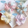 Fashion Hair Accessories Fairbands Floral Printed Hair Scrunchies Długa wstążka dla kobiet dziewczęta Kucyk Uchwyt Elastyczny Szalik Nakrywarza 2328 E3