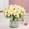 Decorative Flowers High Quality Artificial Peony Floral Bouquet Simulation Fake Home Decor Wedding Marriage Party Oendant