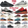 Designer 700 v3 sneaker v2 scarpe da corsa uomini donne alvah azael dissolvenza sale solido grigio hi-con blu rosso analog