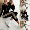 Женские брюки с двумя частями мужские спортивные костюмы 2pcs Set Women Sport Sport Close Cool -Supper толстовка толстовка Jogger носить дамы повседневного пота осенняя уличная одежда