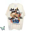 Herr t-shirts överdimensionerade RRR123 Rainbow T Shirt Snake Print Retro Drop Shoule Casual High Street T-shirt T221006