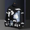 Los fit herfst wintertruien mannen modekleding Harajuku crewneck lange mouw gebreide truien trui warm oversized