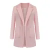 Ternos femininos Blazers Blazers feminino Jaqueta da primavera e outono Jaqueta feminina Office Office Manga Longa Casa de cores sólidas roupas casuais soltas 221006