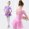 Dancewear Kinder Ballett Kleid Trikots für Mädchen Transparente Chiffon Röcke Kinder Kleidung Training Bodys 221007