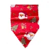 Świąteczne dekoracje stołowe mata mata obrus flaga domowa impreza ślub dekoracyjny Święty Mikołaj Snowflakes Tobestry Runners 35x180cm