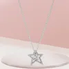 S925 Silver Love Prendant Necklace الأصلي Fit Pandora Women Jewelry Cuban Cirolar Chain