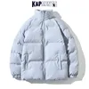 Parkas pour hommes KAPMENTS Hommes Harajuku Solid Warm Puffer Jacket Parka Mens Japanese Streetwear Winter Male Korean Fashion Bubble Coat 221007
