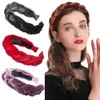 Headbands Haimeikang Twist Thick Velvet Hairband Solid Color Women Hair Accessories Fashion Wide Head Band Plastic Hair Hoop Headband New T221007