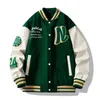 Mens Jackets Men Jacket Baseball Uniform Loose Embroidery Brand Coats Spring Autumn Casual College Wear American Fashion Clothing 221006