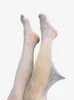 2023 designer de luxo apertado meias femininas meias clássicas moda carta padrão malha seda meias ins meias sexy roupa interior 225c