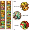 BANNER BANDILHA HAWAIIAN Luau Party Decoration Supplies Tiki Totem Door Sign Aloha Hawaii Tropical Moana Decorações de aniversário 221007