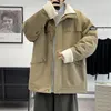 Herrläder faux läder vintage safari överdimensionerad vadderad bomullsjacka kappa vinter koreansk utomhus resor multipocket varm pufferjacka män 221006