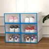 Dikke doorzichtige plastic schoenendoos stofdichte schoen opbergdozen lade Type transparante organizer schoenen stapelbare opslagplaatsen cases bh7706 tyj