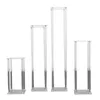 Other Event Party Supplies 10set / Lot Acrylic Floor Vase Clear Flower Table Centerpiece Marriage Modern Vintage Floral Stand Columns Wedding Decorati 221007