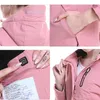 Jackets Women USB Heated Jacket Long Sleeves Hooded Coat Skiing Hiking Vests Winter Thermal Clothing Heating Windbreaker Y2210