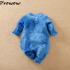 Rompers Prowow Soft Warm Flanell Baby's Rompers Cartoon Bear Jumpsuit For Kids Spädbarn Baby Winter Clothes For Borns Pyjamas 221007