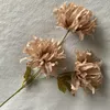 Fiori decorativi 80cm D12cm Fiore artificiale Dahlia Epiphyllum Tessuto spazzolato Grande decorazione di nozze Bouquet Materiali per la fabbricazione