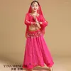 Stage Wear Fashion Style Child Belly Dance Costume Set Sari Bollywood Children Outfit Performance Clothes Sets